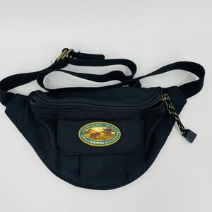 Disney‎ Animal Kingdom Kilimanjaro Safaris Fanny Pack Black Canvas Waist Bag